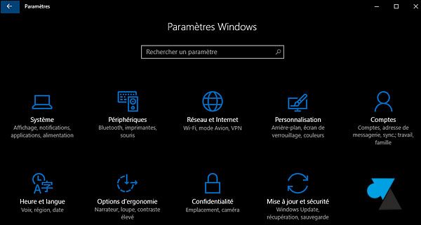 tutoriel Windows 10 activer theme foncé noir dark mode