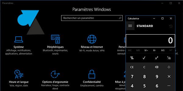 Windows 10 activer le thème noir (Dark Mode)