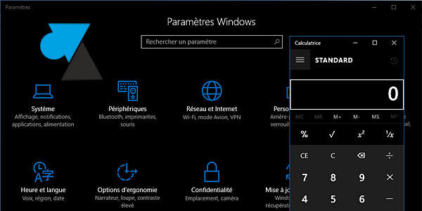 tutoriel Windows 10 activer theme foncé noir dark mode