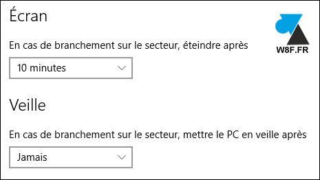 tutoriel Windows 10 paramètres mise en veille PC fixe ordinateur de bureau desktop
