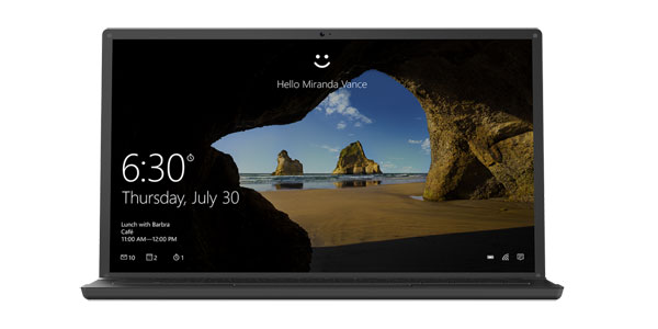 Windows Hello 10 Anniversaire 1607