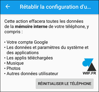 tutoriel reset Sony Xperia smartphone tablette telephone