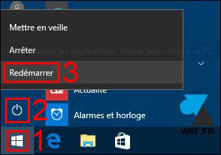 tutoriel Windows 10 redemarrer ordinateur