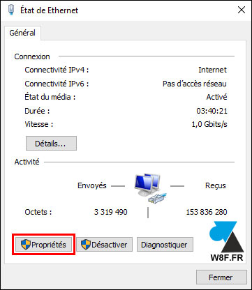 tutoriel Windows 10 adresse IP fixe