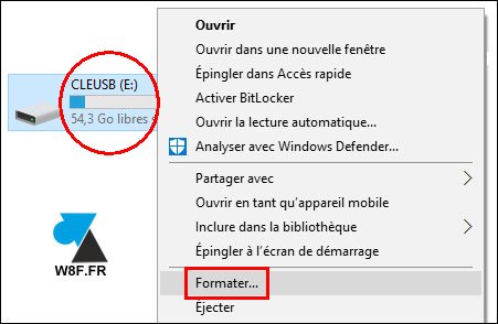 tutoriel formater cle usb disque dur externe