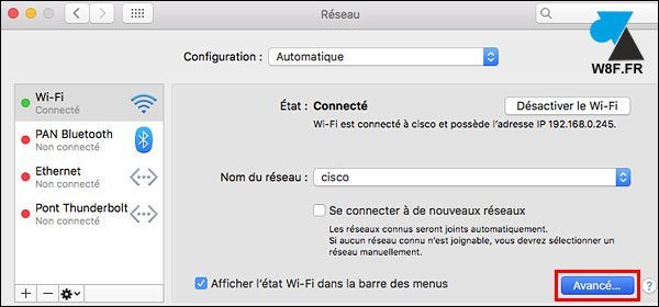 tutoriel Mac macOS configurer proxy internet navigateur Safari