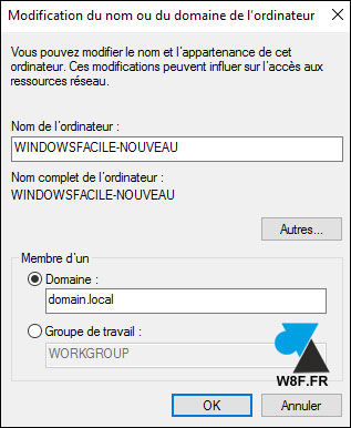 tutoriel renommer pc windows domaine active directory