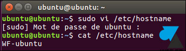 tutoriel Ubuntu changer nom ordinateur hostname hosts