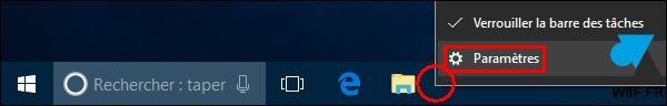 tutoriel Windows 10 barre des taches menu Demarrer Paramètres