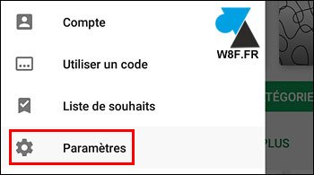 tutoriel Android Google Play Store Paramètres