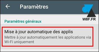 tutoriel Android application Play Store mise a jour automatique