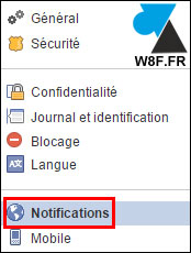 tutoriel Facebook notification mail