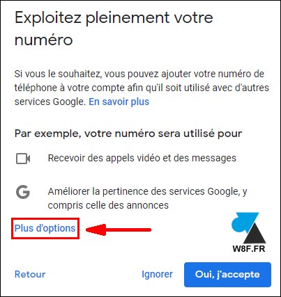 tutoriel création gmail compte boite google options