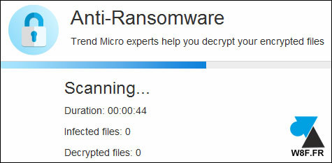 tutoriel outil virus Trend Micro Ransomware File Decryptor