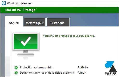 WF Windows Defender Windows 10 tutoriel