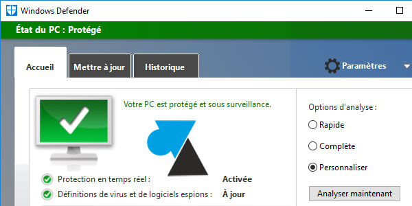 WF Windows Defender Windows 10 tutoriel