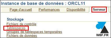 tutoriel Oracle 11g agrandir tablespace