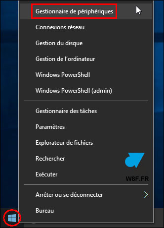 Gestionnaire de peripheriques Windows