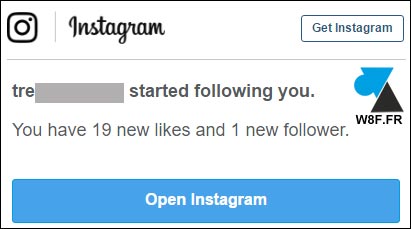 tutoriel desactiver notification mail spam Instagram IG