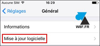 tutoriel Apple iPhone iPad version systeme