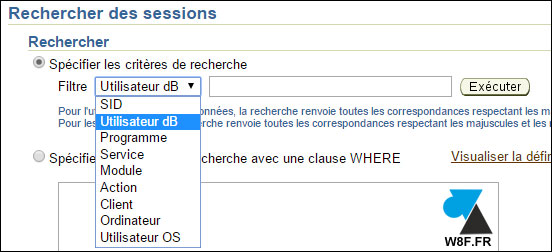 tutoriel Oracle 11g fermer session utilisateur base BDD