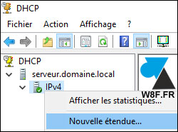 tutoriel Windows Server 2016 WS2016 serveur DHCP