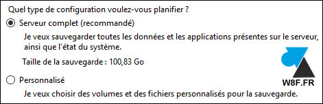 tutoriel logiciel sauvegarde Windows Server 2016