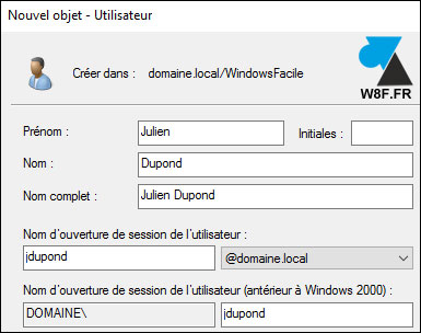 tutoriel Windows Server 2016 WS2016 Active Directory users utilisateurs OU