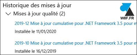 windows update historique tuto