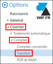 tutoriel outlook webmail transferer messages mails