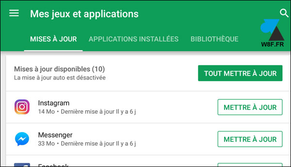 tutoriel mise à jour application Android Google Play Store