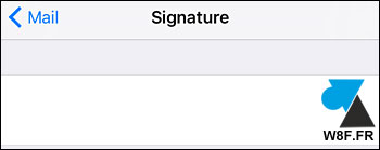 tutoriel iPhone iPad iOS supprimer signature mail