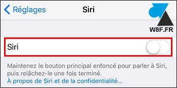 tutoriel iOS iPhone iPad desactiver Siri