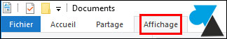 tutoriel Windows 10 explorateur menu Affichage afficher