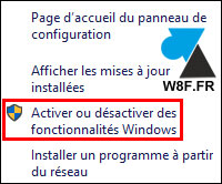 tutoriel Windows 10 installer fonctionnalité programme