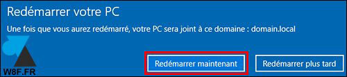 tutoriel joindre domaine Windows 10 Creators Update