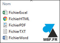 tutoriel Windows 10 extension noms fichiers