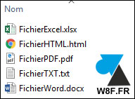 tutoriel Windows 10 extension noms fichiers