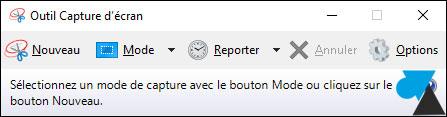 tutoriel outil capture écran Windows 10