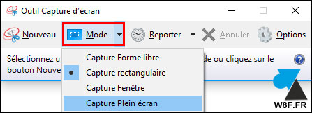 tutoriel outil capture écran Windows 10