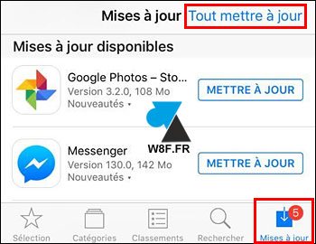 tutoriel iPhone iPad iPod iOS mise a jour automatique