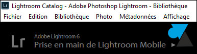 tutoriel Adobe Photoshop Lightroom