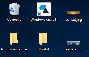 tutoriel Windows 10 remettre icones bureau