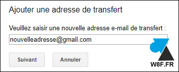 tutoriel Gmail transfert automatique mail message