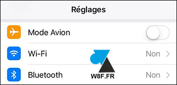 tutoriel iOS iPhone iPad wifi bluetooth