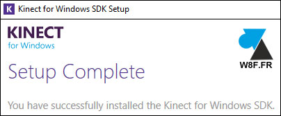 Kinect SDK Windows installer