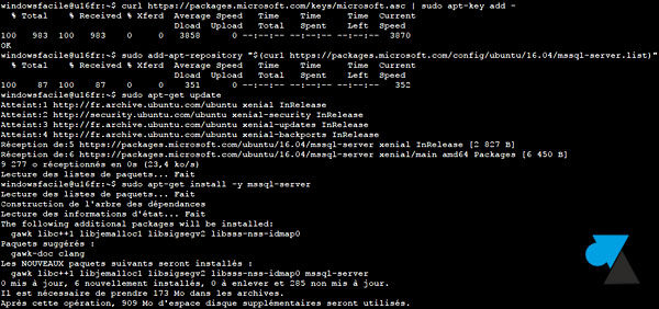 tutoriel installer SQL Server Linux Ubuntu