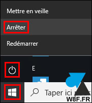 tutoriel Windows 10 arreter ordinateur