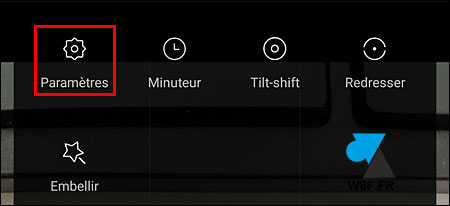 tutoriel smartphone Xiaomi Mi parametres appareil photo