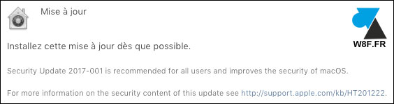 tutoriel mise à jour macOS Mac OS X Macbook iMac Mac Pro Mini